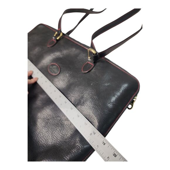 Tangaroa Venezia Terrida Brown leather Large tote bag made in Italy EUC Elegant - Picture 4 of 13